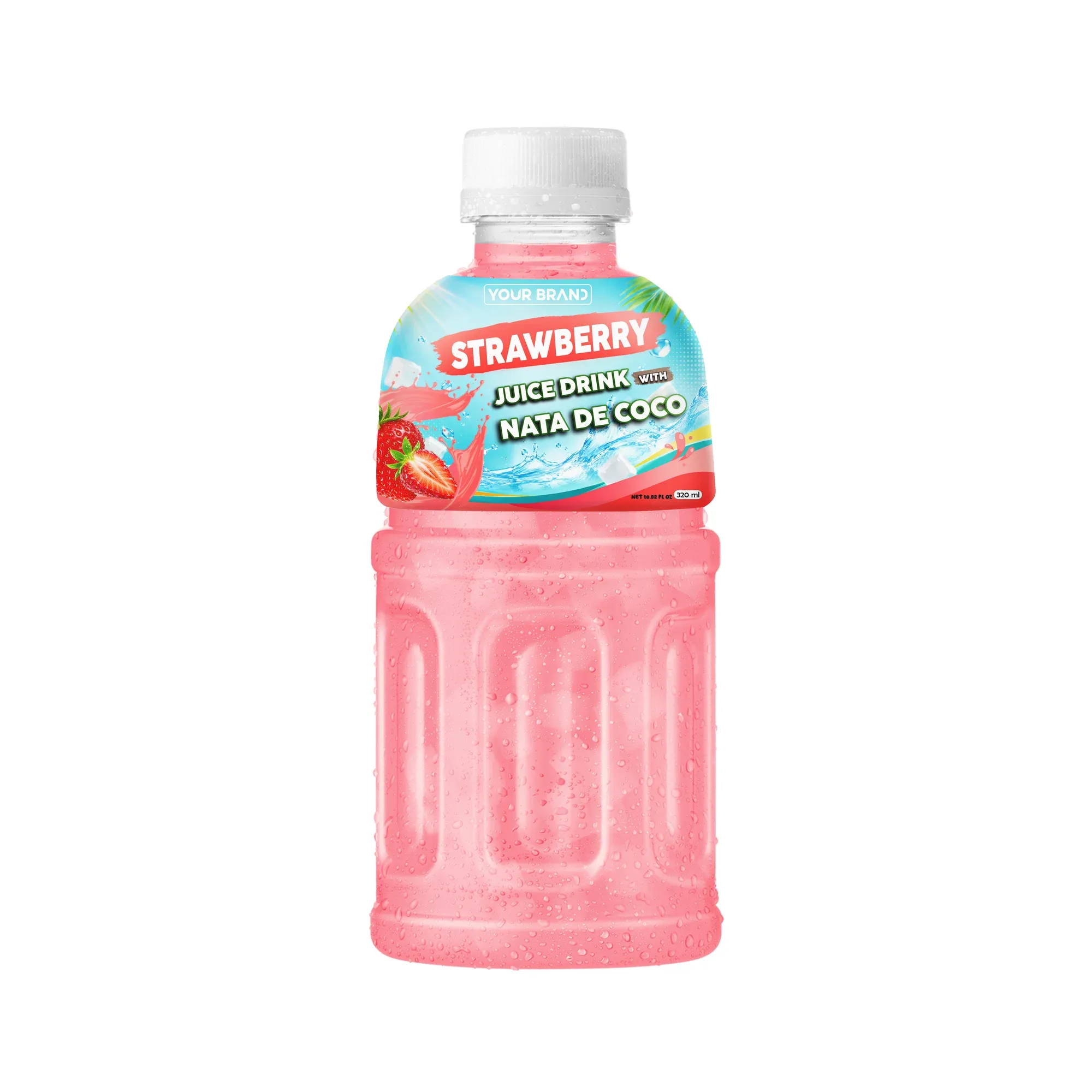 320ml Strawberry Juice Drink with Nata de Coco